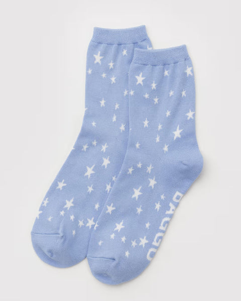 Baggu - Crew Sock - Blue Star *PRE-BOOK dispatch after Oct 16th *