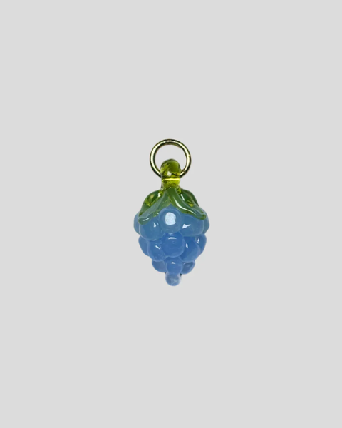 Jean Riley - Glass Charm - Blueberry
