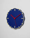 Warren & Laetitia - Margherita Clock (Blue/Pastel Yellow/Red)