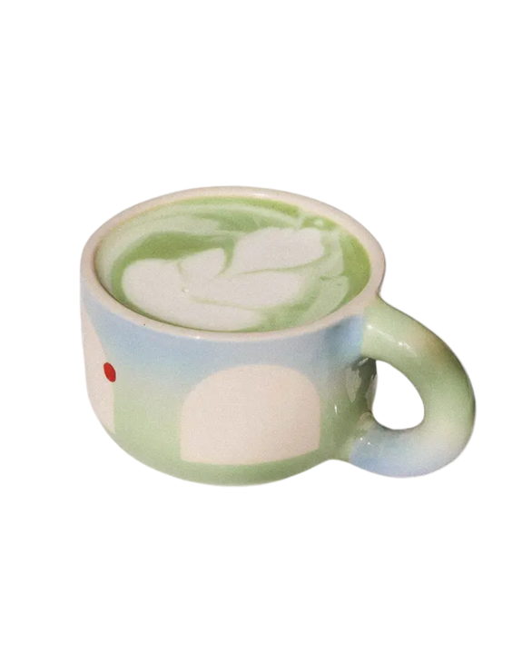 Jeje Things - Ceramic Mug - Green and Blue