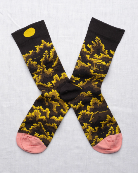 Bonne Maison - Faux Black Foliage Sock