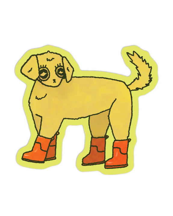 Rags AF - Puppy Boots! Sticker