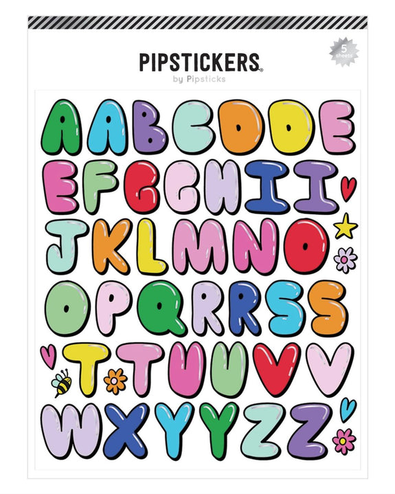 Pipsticks - Bright & Bouncy Big Alphabet Sheet