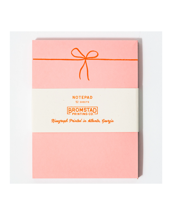 Bromstad Printing Co. - Risograph Small Notepad - Bow