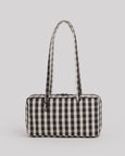Baggu - Nylon Bowler Bag - Black And Cream Gingham