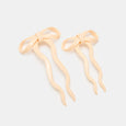 Chunks - Bow Hairpin in Cream - Large