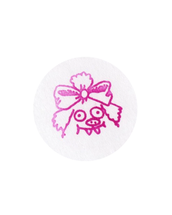 Gentle Thrills - Self-Inking Rubber Stamp - Bow Head