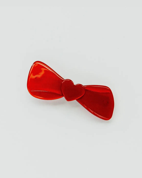 Hey Ricochet - The Heart Bow Barrette