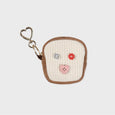 Socks Appeal - White Bread Pouch Keyring
