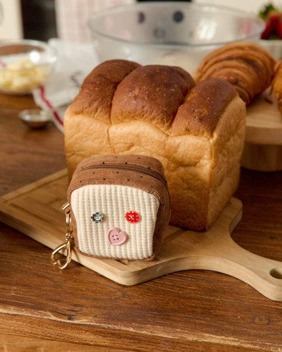 Socks Appeal - White Bread Pouch Keyring