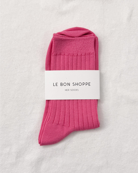 Le Bon Shoppe - Her Socks - Bright Pink