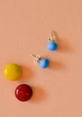 Emily Green - Bright Blue Mini Stud Earrings