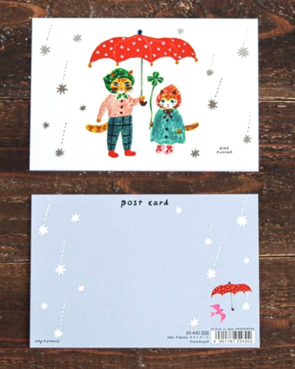 Cozyca - Aiko Fukawa - Raindrops Postcard