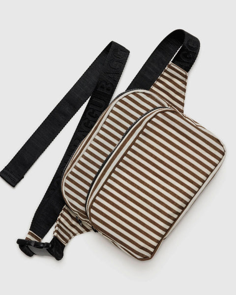Baggu - Fanny Pack - Brown Stripe *PRE-ORDER FOR SHIPPING AFTER MAY 8TH*