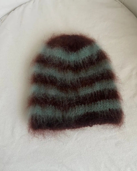 Lenereide - Aki Beanie - Brown/Baby Blue