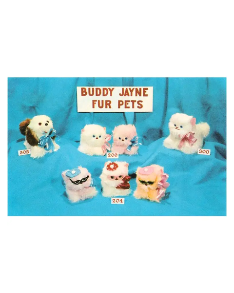 Found Image Press - Buddy Jayne Fur Pets Postcard
