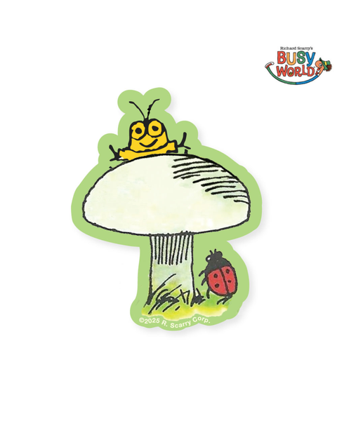3P4 X Richard Scarry® - Goldbug Mushroom Sticker