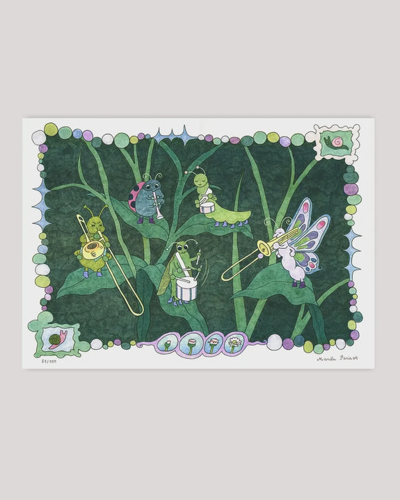 Jumbo Press - Bug Band A3 Print