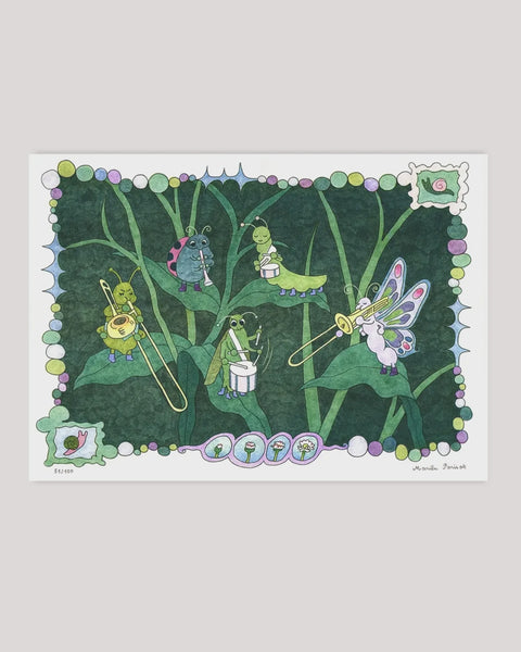 Jumbo Press - Bug Band A3 Print