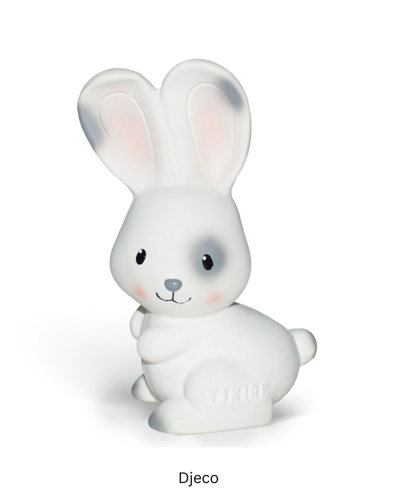 Tikiri - Bunny Rubber Teether Rattle & Bath Toy