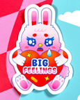 Kidnichols - Vinyl Sticker - Big Feelings Bunny