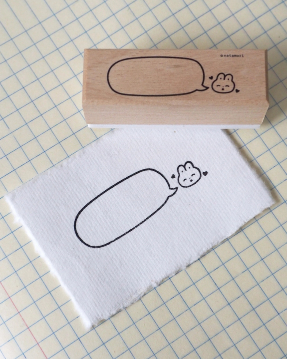 Natamori - Bunny Bubble Stamp