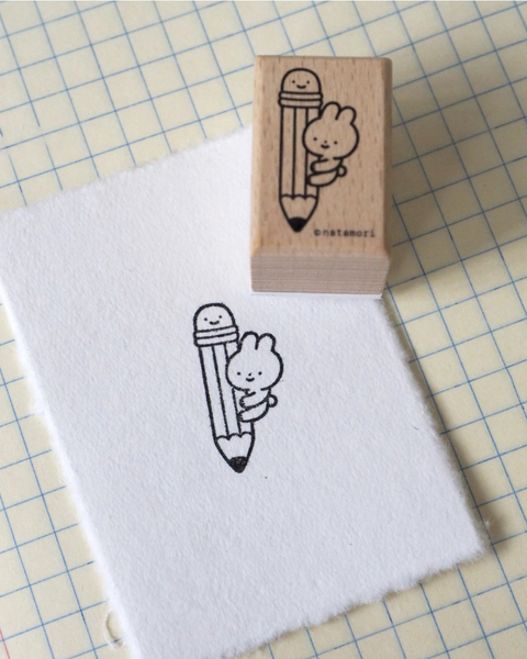 Natamori - Bunny Pencil Stamp