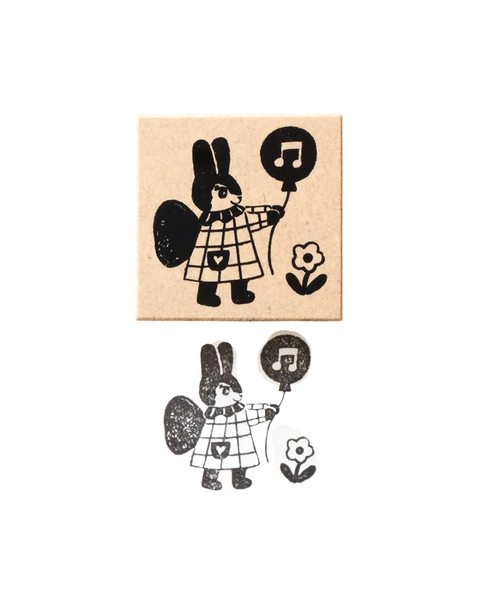 Aiko Fukawa - Stamp - Balloon Rabbit