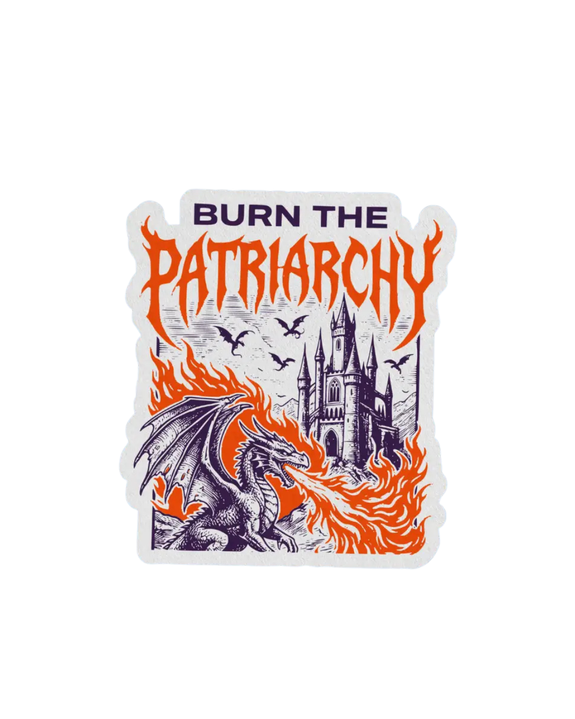 Pretty Toxic Stickers - Burn the Patriarchy