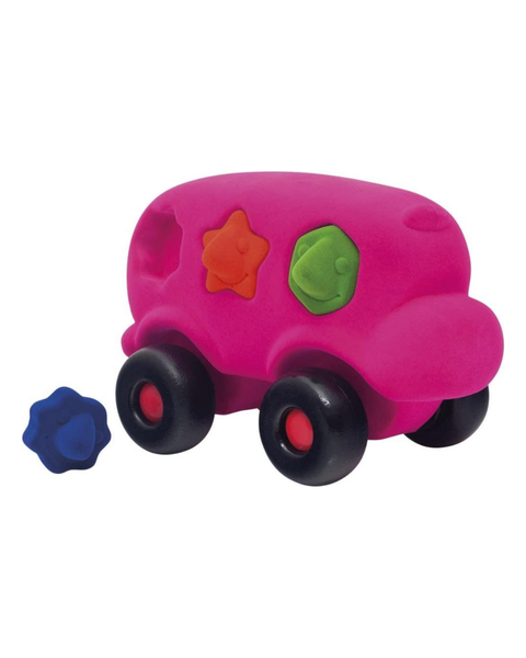 Rubbabu - The Shape Sorter Bus Large - Pink