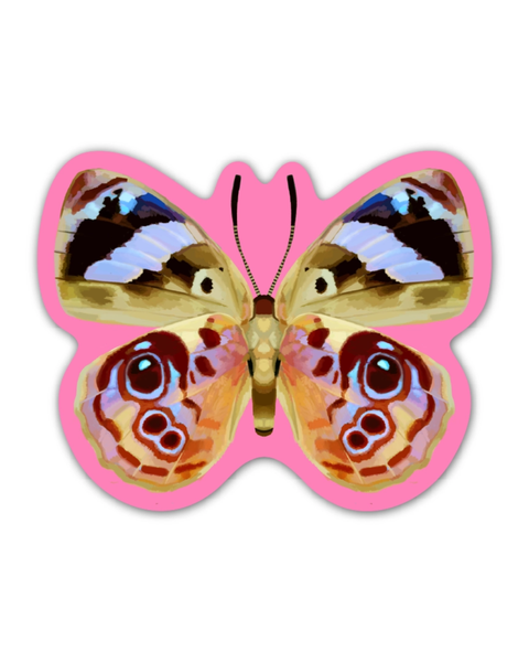 Rags AF - Pink Butterfly! Sticker