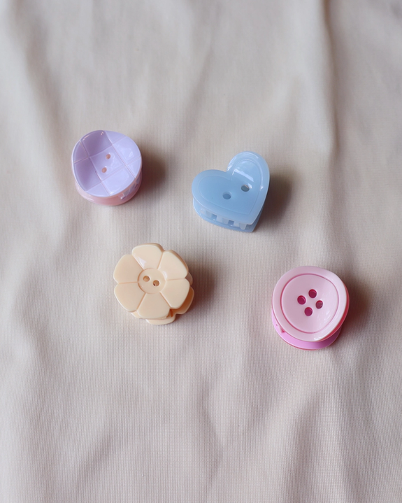 Hey Ricochet - Button Mini Claw Set - Pastel