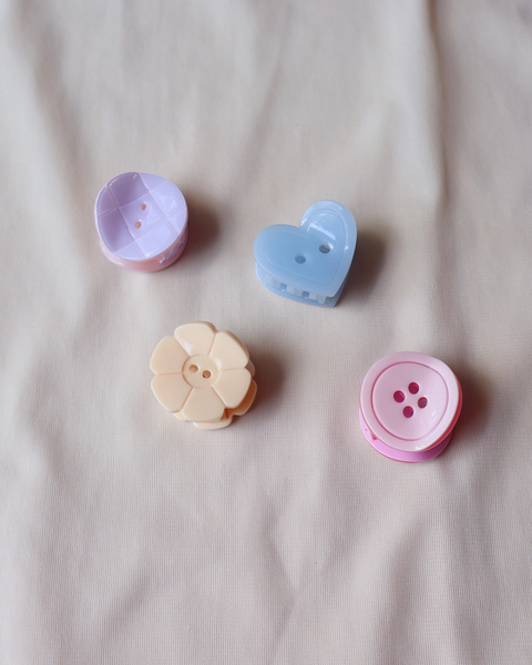 Hey Ricochet - Button Mini Claw Set - Pastel