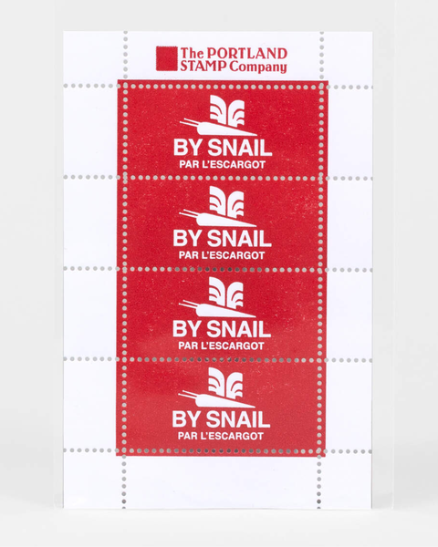 The Portland Stamp Company - Poster Stamps - By Snail (Red)