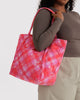 Baggu - Cloud Bag - Pink Star Plaid *PRE-BOOK dispatch after Oct 16th *
