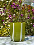 Maegen - Atina Glassware - Olive & White