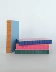 Idlewild Co. Mini Wave Shaped Notepad - Peach + Indigo Edge