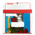 Greenwich Letterpress - Envelope & Card Set - Red Rose Kitten