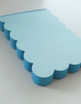 Idlewild Co. Scalloped Shaped Notepad - Aqua + Blue Edge