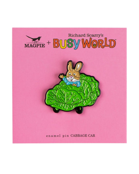 Magpie X Richard Scarry - Enamel Pin - Cabbage Car