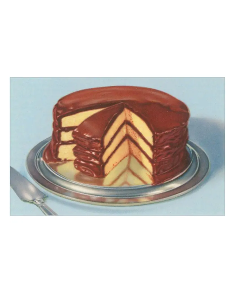 Found Image Press - Cake with Chocolate Frosting Postcard