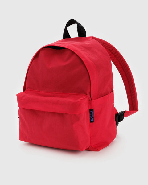 Baggu - Medium Nylon Backpack - Candy Apple