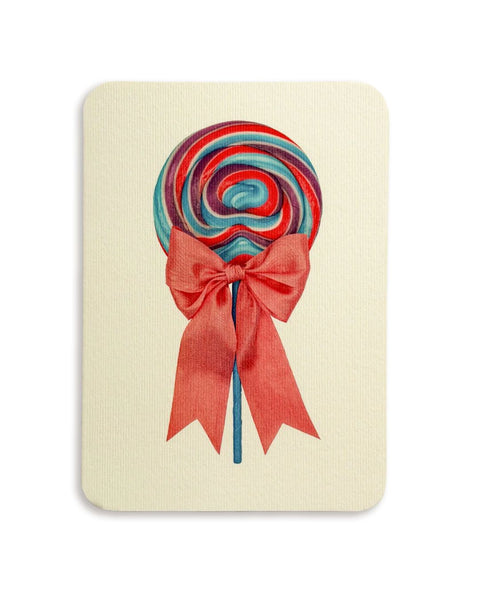 Canonbury Press - Berry Swirl Ribboned Lollies Greeting Card