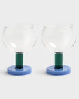 &Klevering - Glass cantine blue set of 2