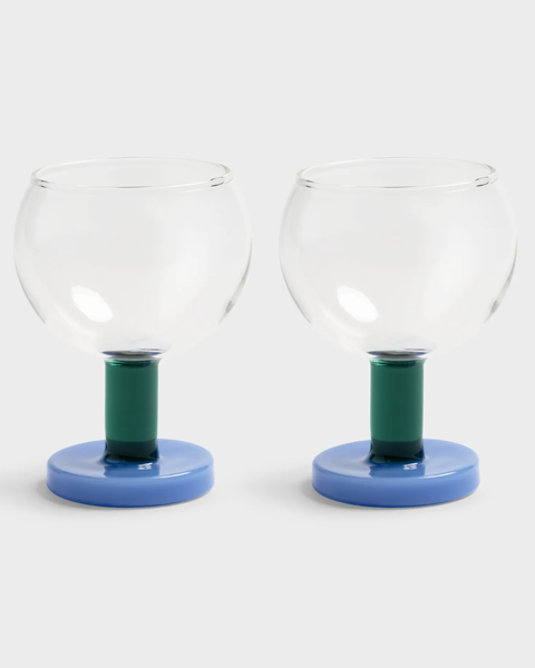 &Klevering - Glass cantine blue set of 2