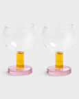 &Klevering - Glass cantine pink set of 2