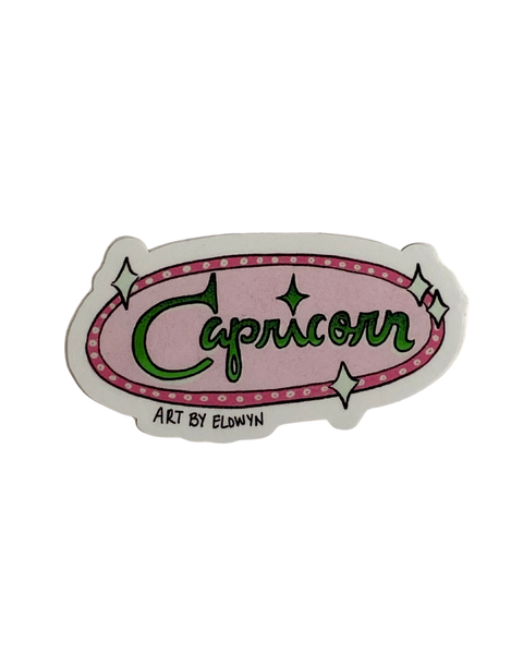 Vintage Inspired Zodiac Stickers - Capricorn