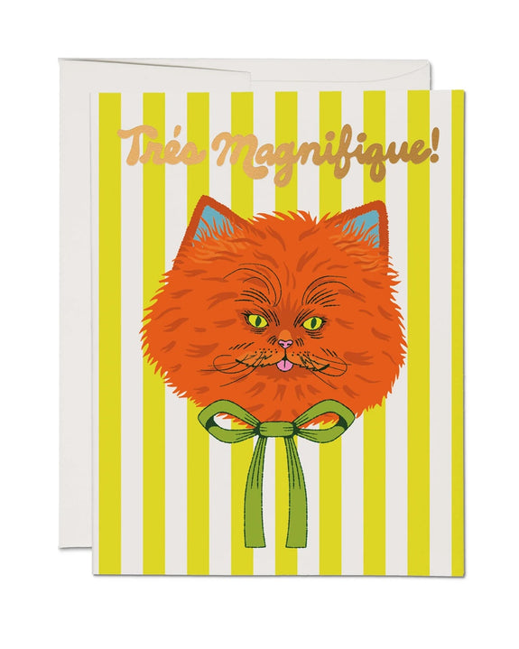 Red Cap Cards - Très Magnifique Greeting Card