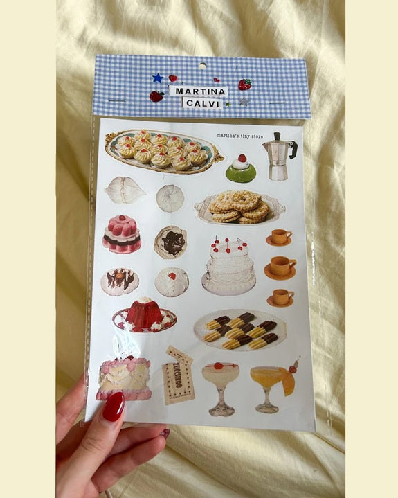 Martina's Tiny Store - Cassata Mini Stickersheet x Casa Dolce Desserts