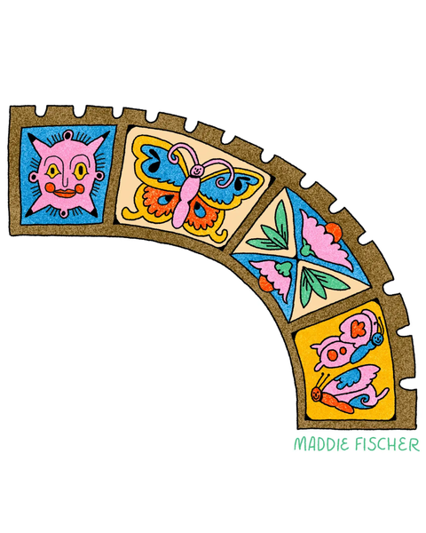 Maddie Fischer - Curved Castle Panel Sticker